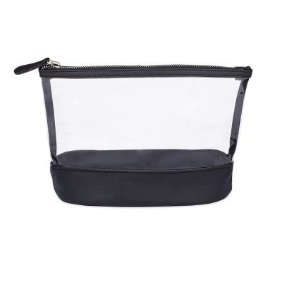 China Fashion Portable Travel TSA Approved Wholesale Custom Clear Makeup Bag PVC Zipper Pouch Transparent Bag for sale