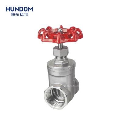 China General new design seat stainless steel resilient gate valve for drinking water female thread end handwheel operated gate valve for sale