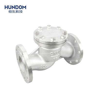 China DN50 Stainless Steel General Flange Lift Check Valve Manual Non Return Shut Off Poppet Industry Valve for sale