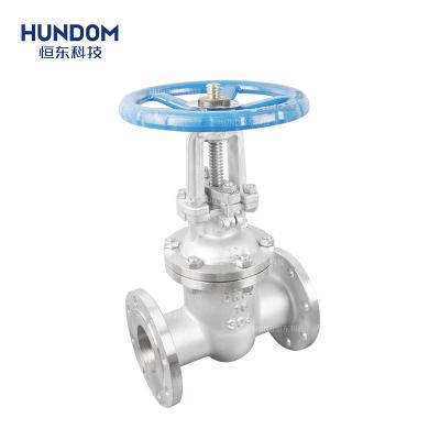 China General Standard DN80 SS316 Stainless Steel Direct Way Flange Quick Install Manual Gate Valve for sale