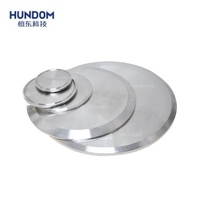 China Pharmacy Stainless Steel Sanitary Flange Tri Forged Round Ferrule / End Cap Blinds / Empty Pipe Fittings for sale