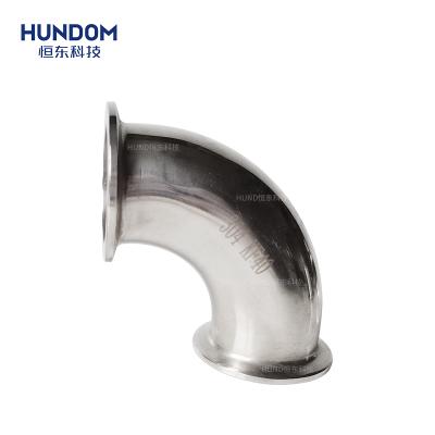 China Food Stainless Steel Factory Direct Sale Pipe Fittings Vacuum Elbow for sale