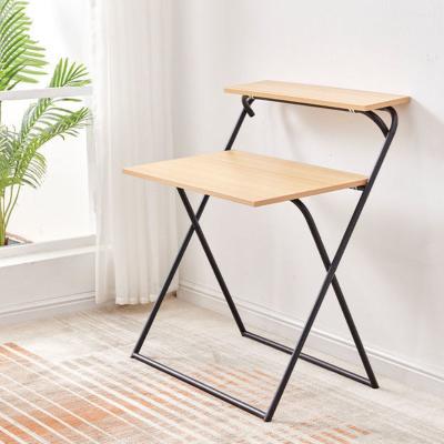 China Simple Foldable Home Study Foldable Wood Work Table Multifunctional Folding Computer Desk for sale