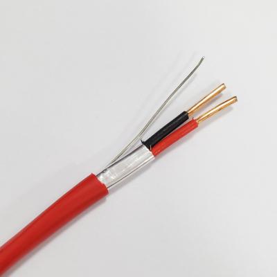 China UL FPLR 2C 2,5 mm2 Vollkupfer-Steuerkabel Abgeschirmtes rotes PVC Twisted Pair zu verkaufen