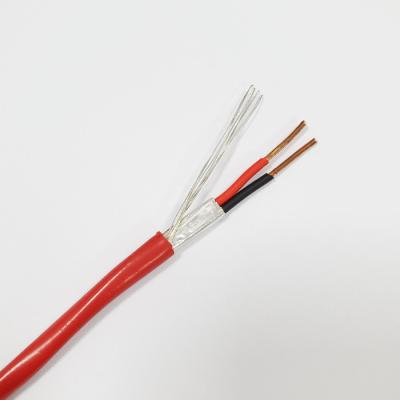 中国 産業または構造のための 10AWG 保護された銅の制御ケーブル UL FPLR 2C 赤 販売のため