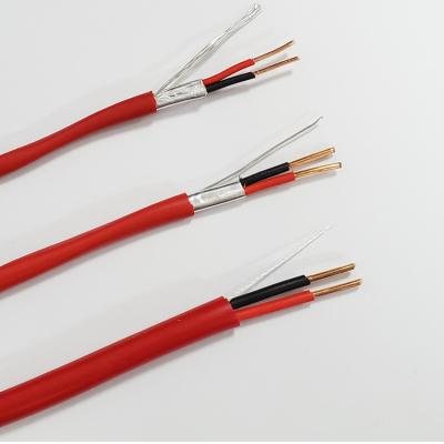 China Chaqueta de PVC roja sin blindaje del conductor de cobre sólido del cable FPLR 2C 18AWG del sistema de alarma contra incendios listado por UL en venta