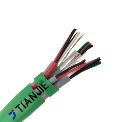 中国 座礁させた銅アクセス制御システム ケーブル 2C + 4C+ 3P/22AWG + 4C/18AWG 販売のため