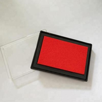 China Children's Toy Hot Sale 7*5cm Red Eco-friendly Stamp Ink Pad For Office Or School Teacher Supplies for sale