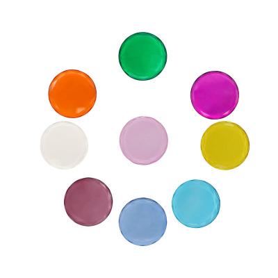 China Reuse Colored Wholesale Holders Round Glass Crystal Palette for Eyelash Extension Glue Adhesive and Lash Reusable Make Up Tool for sale