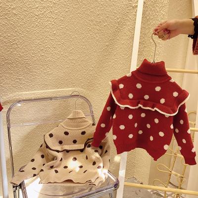 China Parride Customized Fashion Jacquard Turtle Neck Sleeve Baby Sweater Long for sale