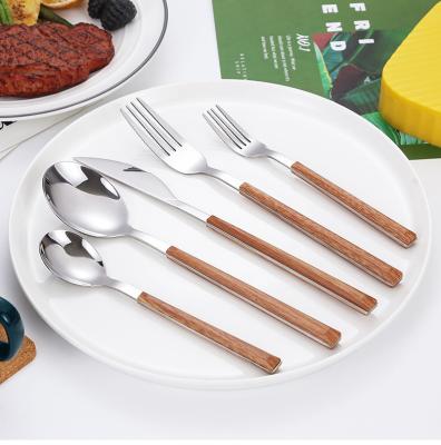 China Factory direct sale bulk 18/0 stainless steel gold viable plastic cutlery with knife fork and spoon for sale