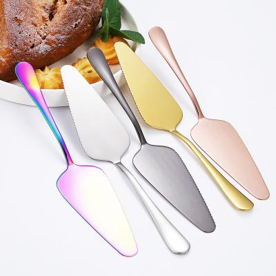 China Wholesale Viable Pizza Toothed Triangle Knife Cheese Spatula Cake Spatula Stainless Steel Baking Tools for sale