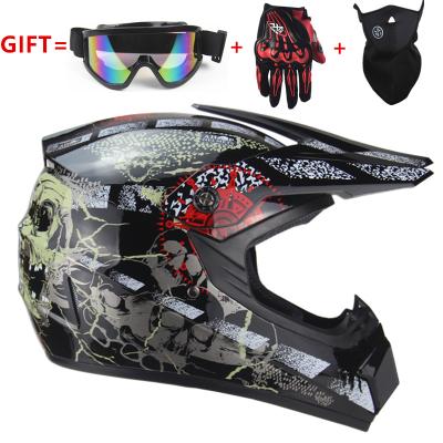 China Custom Women Men's Winter Electric Bike/Motorcycle/Motor/Off Road Open Face Cross Racing Helmet Moro Flip Up ATV Motocross Helmet With Goggles Full Face Motorcycles Helmets for sale