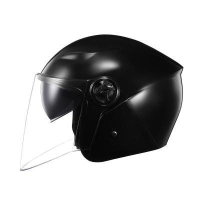 China Electric Bike/Motorbike/E-Bike Motorbike/Sun Visor Custom Double Face Fog Helmets Winter Fashion Half Cascos Motocicleta For Men Classic Motocycle Helmet for sale