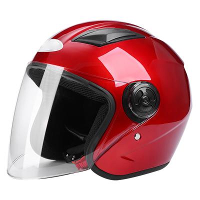 China Bike/Motorcycle/Skate/Winter Quality Ensure Miss Red Riding Electrical Adults Motor Bike Hd Cheap Stylish Lens Motorcycle Open Face Helmets for sale