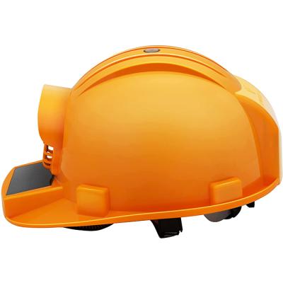 China Durable Outdoor Summer Construction Workplace Environment Use Thermal Helmet With Solar Powered Fan Helmet Fan for sale