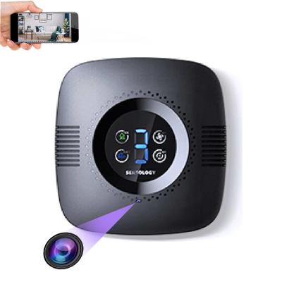 China 4K HD WiFi Mini Air Purifier Sterilizer Cleaner Hidden Spy One Way Audio Camera for Allergies Portable Household HEPA True Ozone Remover for sale