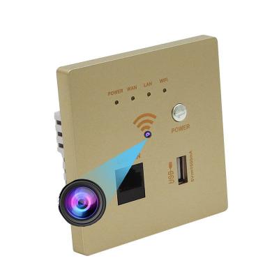 China HD 1080P Mini CCTV Spy Wall Plug WiFi Hidden Router Camera WiFi One Way Audio Wall Mounted Fill Camera for sale