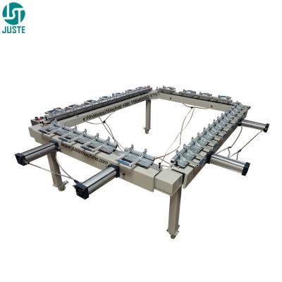 China Pneumatic Elastomer Canvas Screen Stretching Machine 1.2m Screen Stretcher For Screen Printing Machine for sale