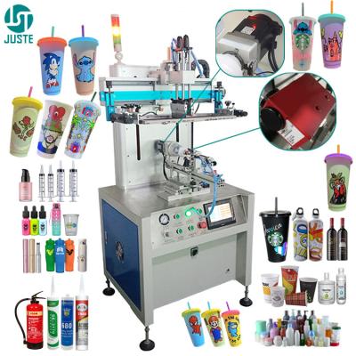 China Silk screen printing machine automatic one color second hand spot automatic screen printer maquina serigrafia cilindrica for sale