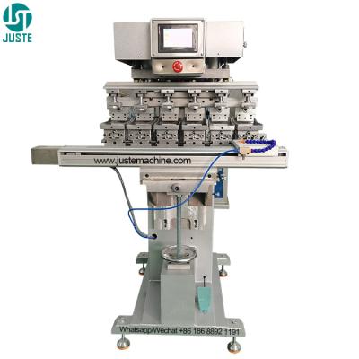 중국 6가지 색상 판매 패드 프린터 오토 패드 프린팅 머신 에어폰 플라스틱 연필 천 안경 흡수자 말레이시아 판매용