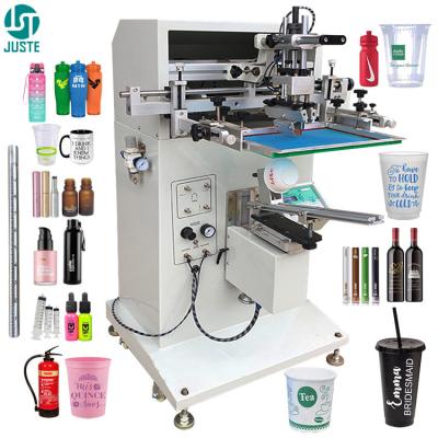 China Mark pen automatic screen printing machine pens and mug logo print China smart easy mini ball curve silk screen printer for sale