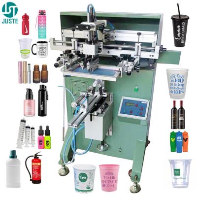 China Waterflessenprinter koffiebekerprinter logo gebogen schermprinter voor brandblussers vreemde vorm flesbeker Te koop