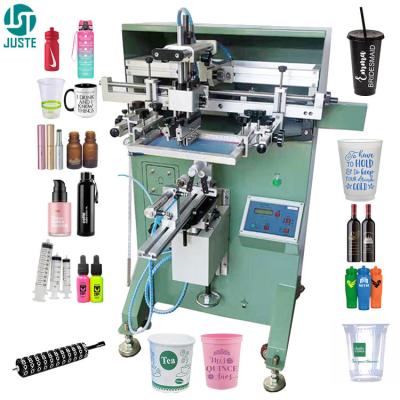 China 2 color semi auto silk screen printing machine single one 1 4 5 6 colors 3-color full servo round object cups printer for sale