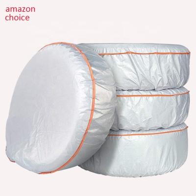 China Durable Threewen 27-29 Inch Spare Tire Covers Foldable Tire Protection Covers Storage Packing Bag Wheel Cover For Car Off Road for sale