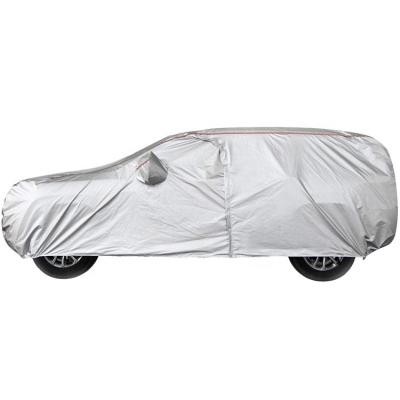 China Amazon 210T Polyester Waterproof Warm 2021 Custom Raincoat Sun Protect Anti UV Outdoor SUV Car Cover for sale