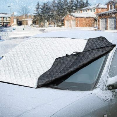 China Universal Waterproof Aluminum Film Windshield Snow Cover Thermal Fit Windshield Cover for sale