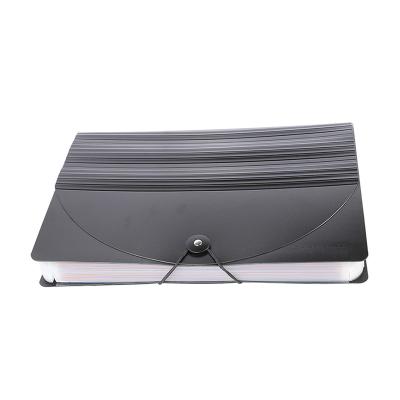 China Recyclable PP Large Capacity A4 24 Pockets Plastic Expansion Folders Colored Tabs Paged Accordion Folders for sale