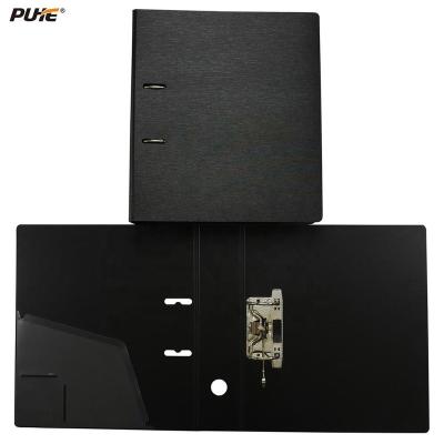 China Best Grade Recyclable Plastic Metal Texture Top Grade PP Hard Plastic Selling 3 Inch Lever Arch Folder Clipboard for sale