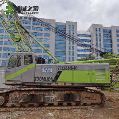 China Gebruikte 50 Ton Crawler Crane 52m de Kraan van het de Handkruippakje van Zoomlion ZCC550 Tweede Te koop