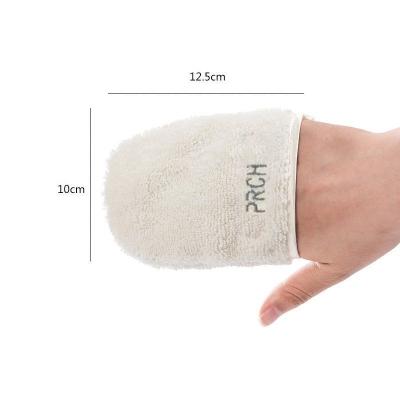 China New Soft Bamboo Face Wash Glove Breath Deeply Cleansing Exfoliating Facial Wash Face Wash Glove Makeup Removal Glove for sale