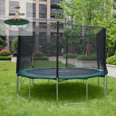 China JianTuo Outdoor Trampoline Sports Outdoor Round Trampoline 5m Jumping 2m 3m 4m Big With Enclosure for sale