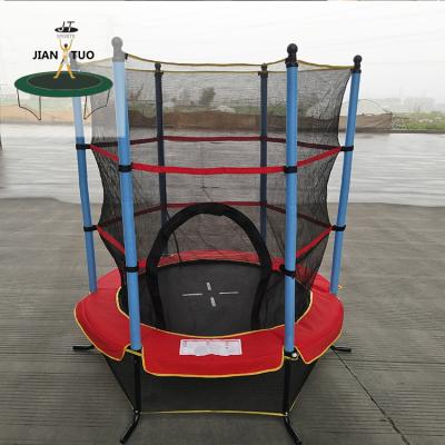 China JianTuo Kids Indoor Trampoline Sports Bungee Mini Trampoline Kids Indoor 55 Inch Fitness Trampoline for sale