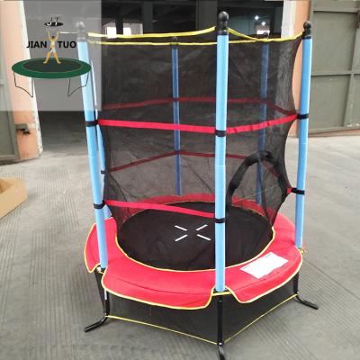 China JianTuo 55inch 140cm TUV GS Fitness Trampoline Round Kids Mini Trampoline For Kids for sale