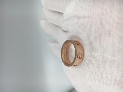 Chine Bague de fiançailles de l'amour des femmes, mariage Rose Gold Ring à vendre