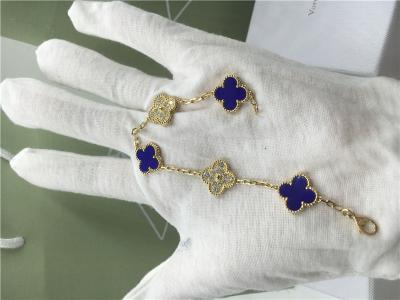 China Goldarmkettchen-Frauen mit Malachit, Goldarmband-Armband der Weinlese-18k zu verkaufen