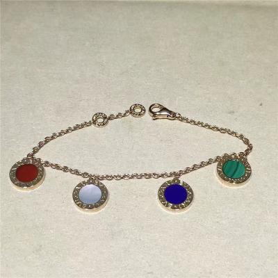 China Pulsera simple modificada para requisitos particulares del brazalete del oro 18k para mujer con nacarado/cornalina en venta