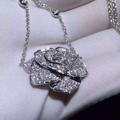 China Goldkette Piaget Rose Pendant With 18k, der Piaget Diamond Necklace der Frauen zu verkaufen