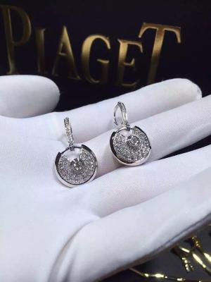 Cina Oro bianco di N8515029 Diamond Earrings 18K per le giovani signore in vendita