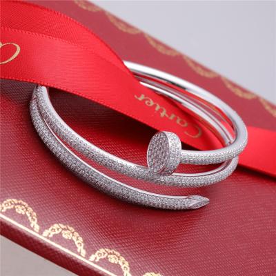 China Weißgold Schmuck-Juste Un Clou Bracelet Ins 18k mit vollen gepflasterten Diamanten zu verkaufen