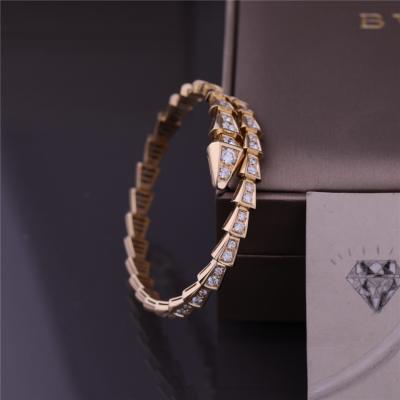 China pulsera fina de la bobina de la víbora una de Serpenti de la pulsera de la serpiente del oro amarillo 18K en venta