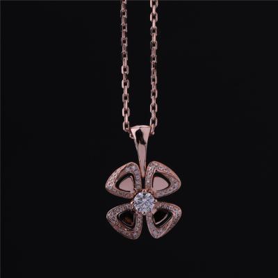 China Des Halsketten-hoher Schmucks 18K Rose Gold Pendant Italiens Fiorever Luxussatz zu verkaufen