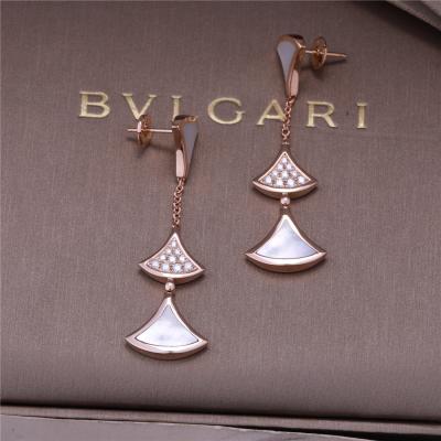 China Roma Designer Brand DIVAS' DREAM Earrings Pink Gold 3 Motifs Drop Earrings Feminine Elegance for sale