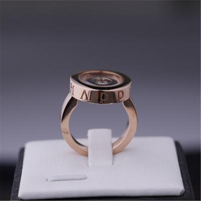 China Diamante feliz de Ring In 18k Rose Gold White Gold With do espírito de Chopard à venda