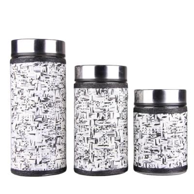 China Freshness Preservation 250ml/600ml/800ml/1300ml Top Food Grade Kitchen Canisters Use Large Glass Storage Jar Custom for sale