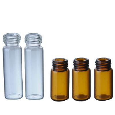 China Zibo Round Clear Or Popular Amber Glass Bottle For Medicine Packing for sale